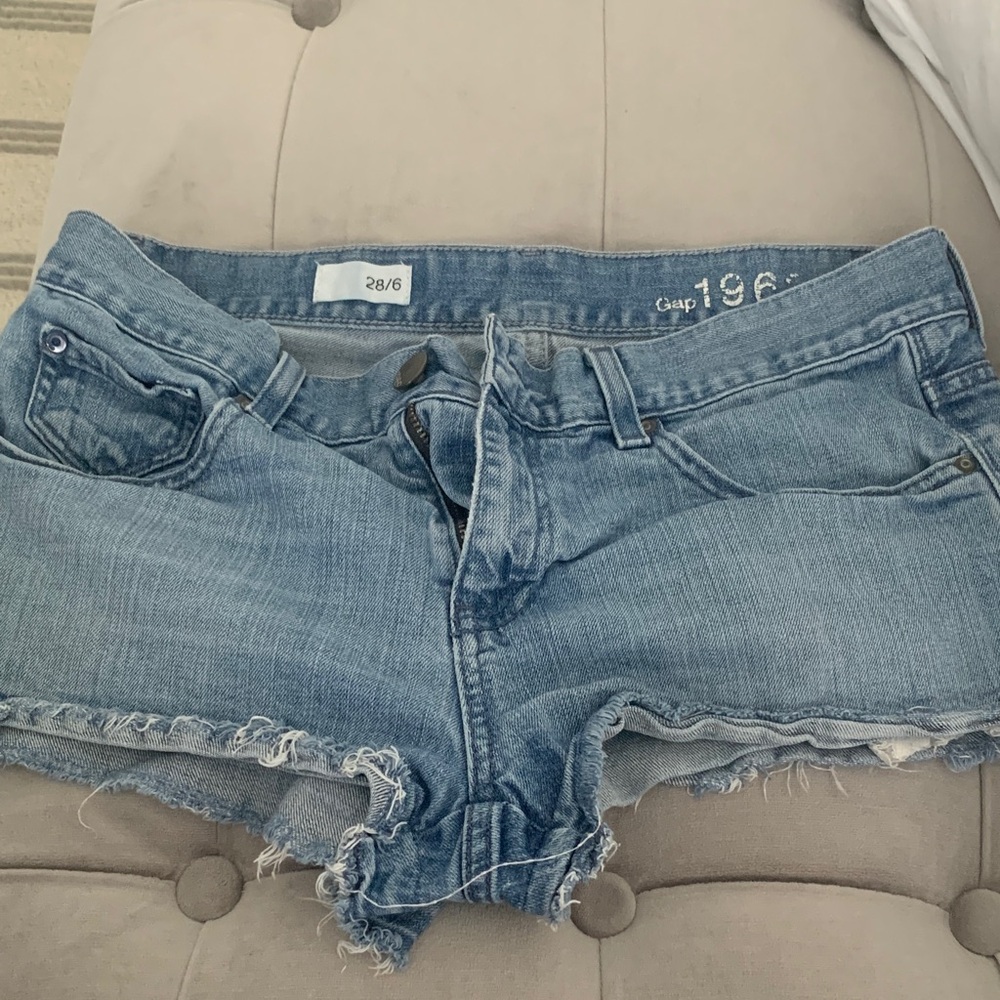 GAP Women's Light Blue Jean Shorts